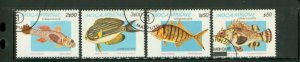 Mozambique Fishes , 4 stamps
