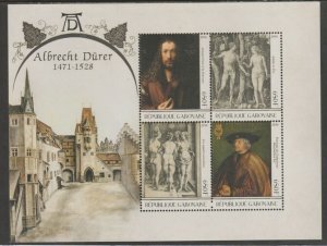 GABON - 2016 - Albrecht Durer - Perf 4v Sheet - MNH - Private Issue