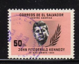 El Salvador - #749 John F. Kennedy - Used