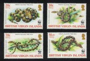 BVI WWF Virgin Islands Boa 4v 2005 MNH SC#1051-1054 SG#1178-1181 MI#1137-1140