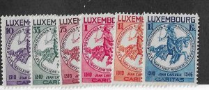 Luxembourg Sc #B60-B65 set of 6 OG VF