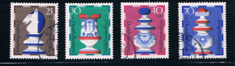 Germany B491-94 Used set Chess (GI0254P53)+