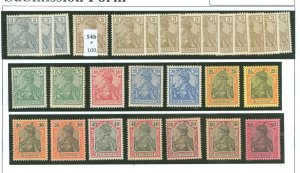Germany #52-61  Single (Complete Set) (Cat)