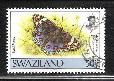 Swaziland 608 butterfly used