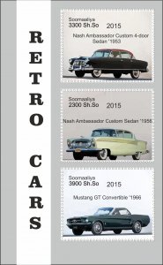 Stamps. Cars  1+1 sheets perforated 2016 year MNH**