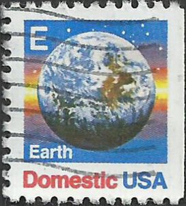 # 2282 USED E STAMP GLOBE