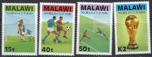 Malawi 566-69 MNH 1990 World Cup Soccer (102)(ad4956)