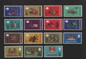 GILBERT & ELLICE ISLANDS 110-124 MNH