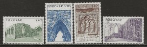 Faroe Islands Scott catalog # 182-185 Mint NH