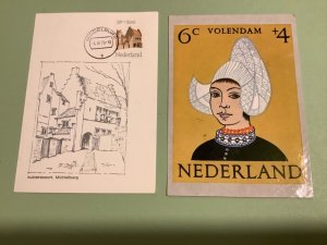 Netherlands 2 postcard items  Ref A1860