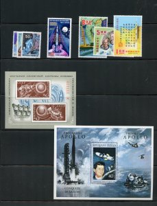 LOT OF APOLLO SETS &  SOUVENIR SHEETS FROM VARIOUS COUNTRIES MINT NEVER HINGED