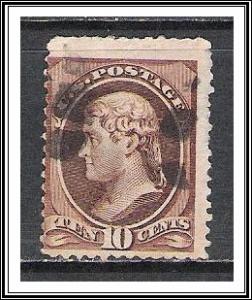 US #209 Jefferson Fancy Cancel Used