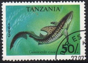 Tanzania 1138 - Cto - 50sh Tiger Shark (1993)