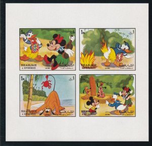 Sharjah # MI? Not Listed, Disney - Donald Duck & Friends, Mint NH Sheets