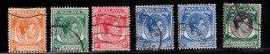 SINGAPORE Scott # 2//12 Used - KGVI All Perforated 14