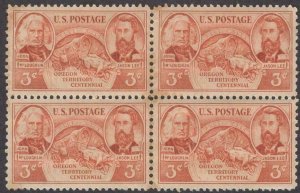 Scott # 964 - US Block Of 4 - Oregon Territory - MNH - 1948