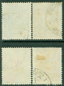 EDW1949SELL : SERBIA 1941 Scott #2NJ1-4 VF, Used. All with good cancels Cat $180