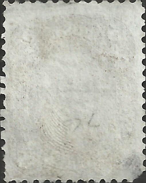 # 76 Brown Used FAULT Small Thin and Reperfed at Right Thomas Jefferson