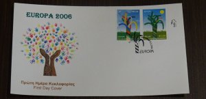 Greece 2006 Europa Cept Imperforate Unofficial FDC