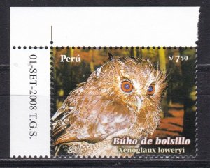 Peru, Fauna, Birds, Owls MNH / 2008