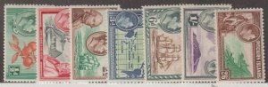 Pitcairn Islands Scott #1-3-4-5-6-7-8 Stamps - Mint Set