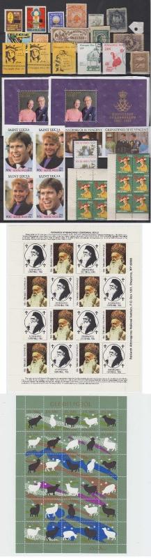 WORLDWIDE 1880-1970 REVENUES, CINDERELLA, ODDITIES, TBC, SHEET 229 STAMPS + 6 SS 