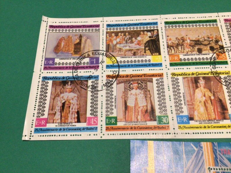 Equatorial Guinea 2 stamp sheets A20290