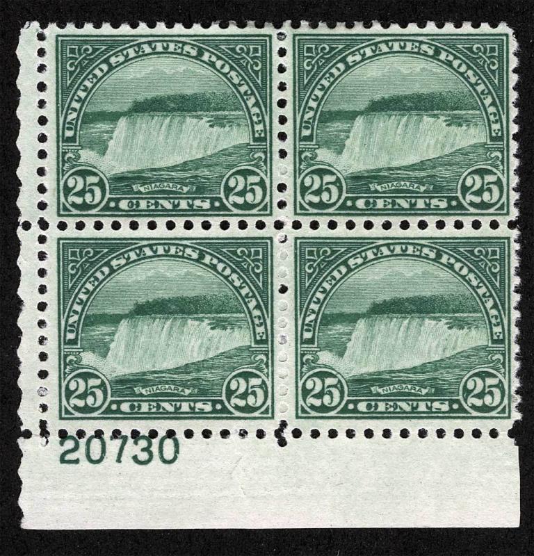 US Sc 699 VF Light Hinge Original Gum Plate Block of 4