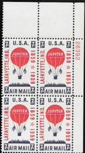US C54 Airmail MNH PB Balloon Jupiter