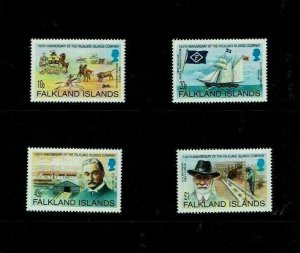 Falkland Islands: 2002, 150th Anniversary Falkland Islands Company, MNH set