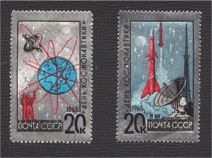 RUSSIA / USSR,SPACE ALUMINIUM FOIL 1965, NEVER HINGED SET **