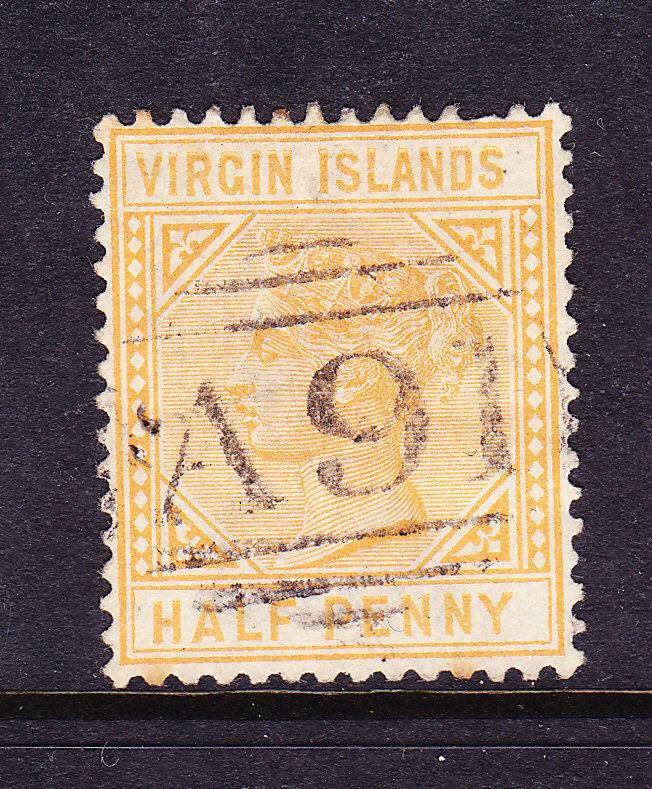 BRITISH VIRGIN ISLANDS 1883-84  1/2d  QV   FU  SG 26