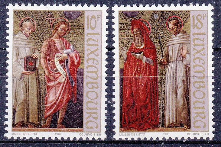 LUXEMBOURG  773-74 MNH 1987 PAINTINGS