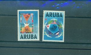 Aruba - Sc# 116-7. 1995 50th Ann. U.N. MNH. $5.00.