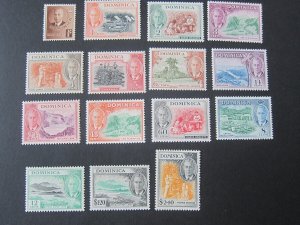 Dominica 1951 Sc 122-136 set MLH