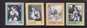Nauru-Sc#510-13- id8-Unused NH set-Christmas-Paintings-2002-