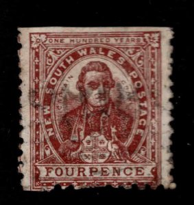 New South Wales Scott 79 Used captain cook stamp