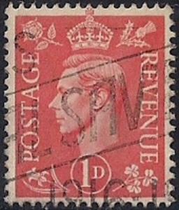 Great Britain #259 1P King George 6,  used VF