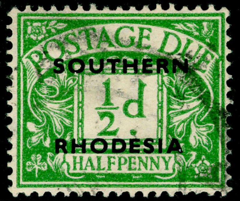 SOUTHERN RHODESIA SGD1, ½d emerald, USED. Cat £18.