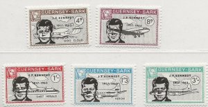 GB Local SARK  Commodore 1966 Kennedy set of 5  Ref SC89-93   MNH