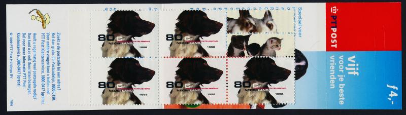 Netherlands 1012a Booklet MNH Dogs