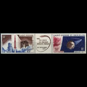 ST.PIERRE 1966 - Scott# C31a Satellite A1 Set of 2 NH