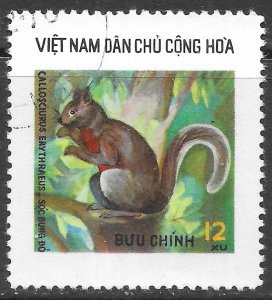 Vietnam North Scott 808 CTO 12xu Pallas's Squirrel Issue of 1976