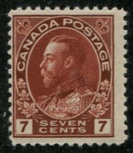 Canada SC# 114 SG# 206b George V 7c MVLH