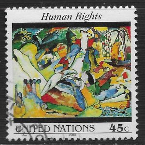 UN NY #571 45c Declaration of Human Rights - Study for Composition II