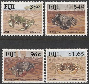 FIJI  Sc 645-48, Mint NH VF, Crabs set of four