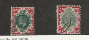 Great Britain, Postage Stamp, #138, 138a Used, 1902, JFZ