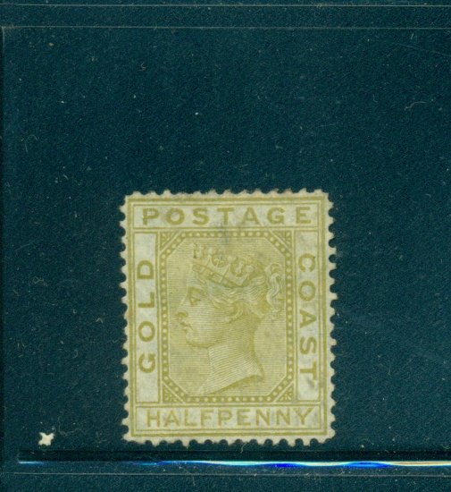 Gold Coast - Sc# 4. 1876 1/2p Victoria. Used. $42.50.