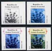 Equatorial Guinea 1977 Flowers EK8 (Gentiana clusii) set ...