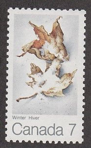Canada # 538, Maple Leaves in Winter, Mint NH